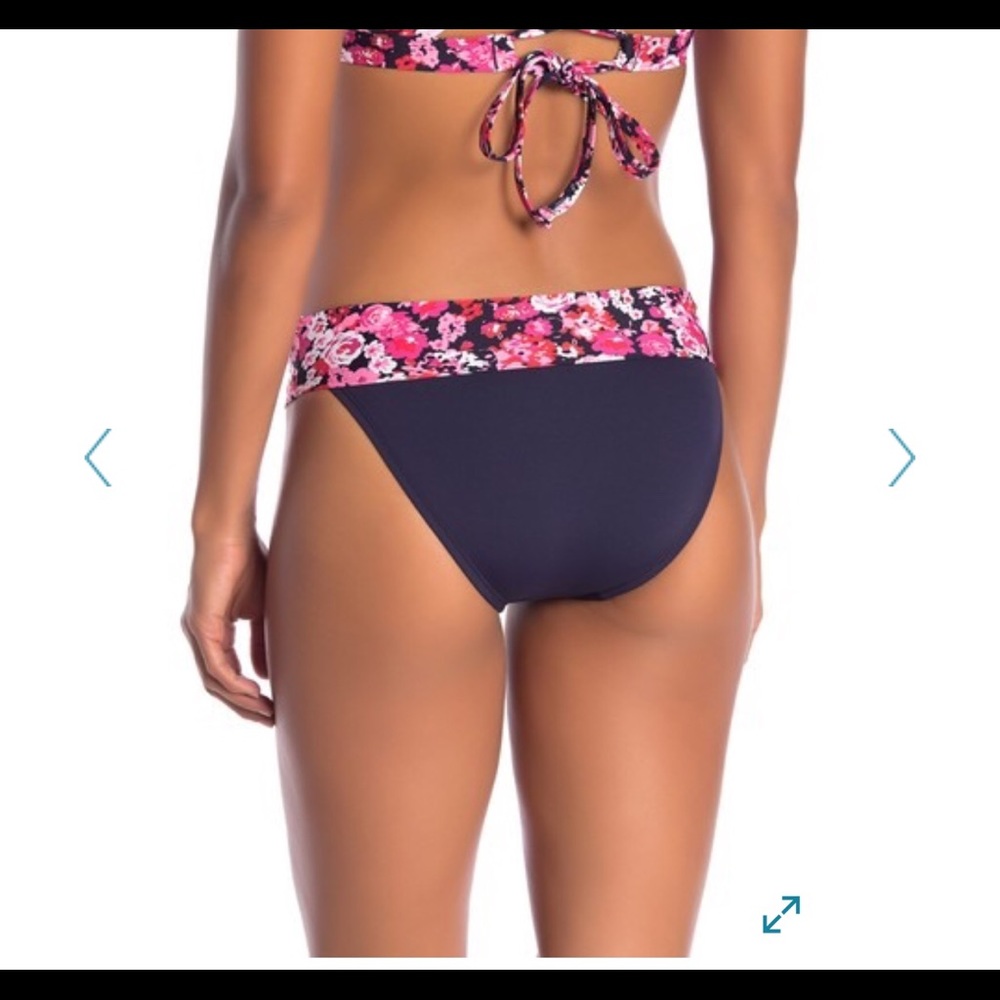 NWT Nautica Core Floral Waistband Bikini Bottom - Picture 2 of 8